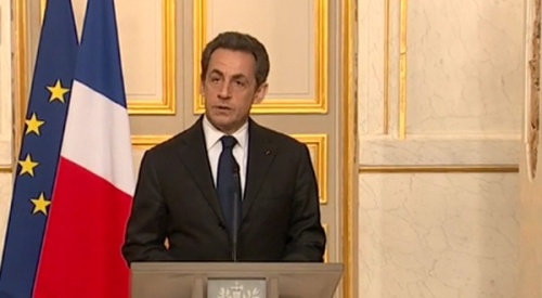 Nicolas Sarkozy à l'Elysée (22-03-2012)