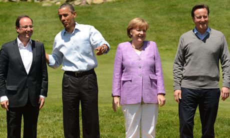 Hollande, Obama, Merkel et Cameron