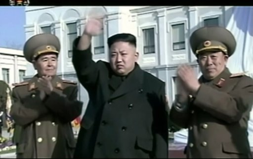 Kim Jong-un, au centre