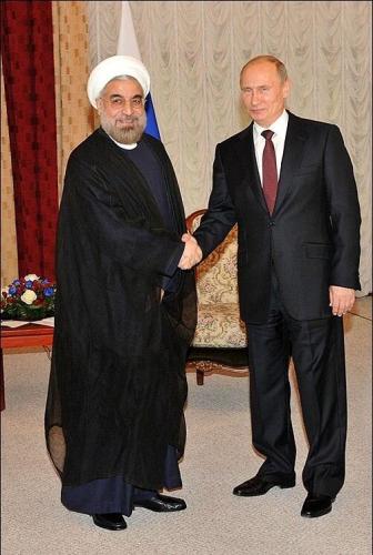 Hassan Rohani et Vladimir Poutine