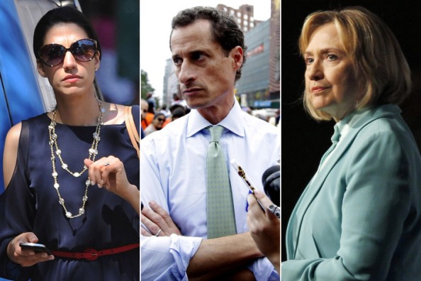 Huma Abedin, Anthony Weiner et Hillary Clinton