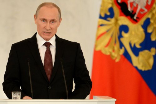Vladimir Poutine, aujourd'hui, au Kremlin.
