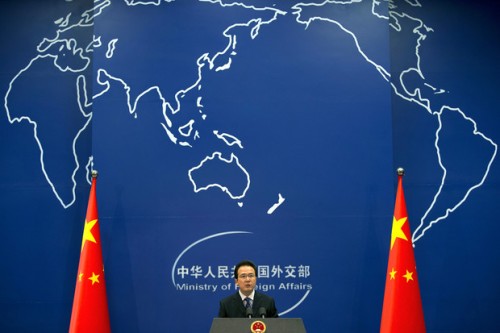 Hong Lei, porte parole du ministère chinois des Affairers étrangères